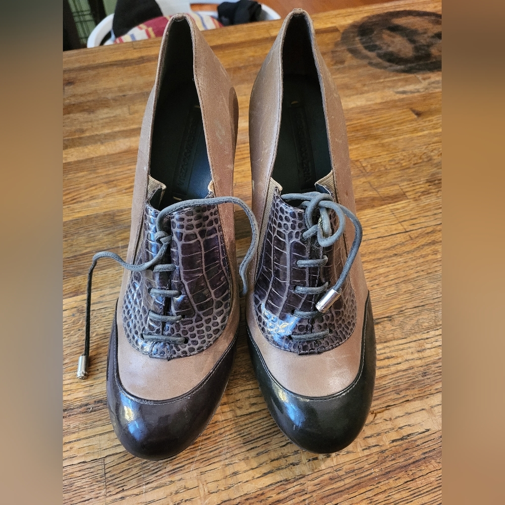 BCBG chunky lace up heels